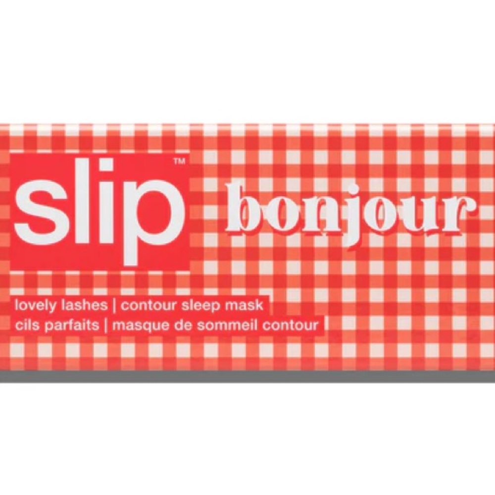 Slip Red Checkered Bonjour Sleep Mask